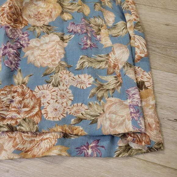 Vtg Trolley Car Floral High-Waisted Dress With Button Detail Boho Hippie READ - Picture 2 of 10